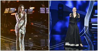 Copertina di Sanremo 2024, le pagelle ai look della serata cover & duetti: Lorella Cuccarini omaggia i grandi stilisti italiani, Angelina Mango voto 9 – FOTO