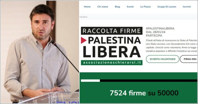 “L’Italia riconosca lo Stato di Palestina”: l’associazione Schierarsi lancia la raccolta firme per una legge di iniziativa popolare