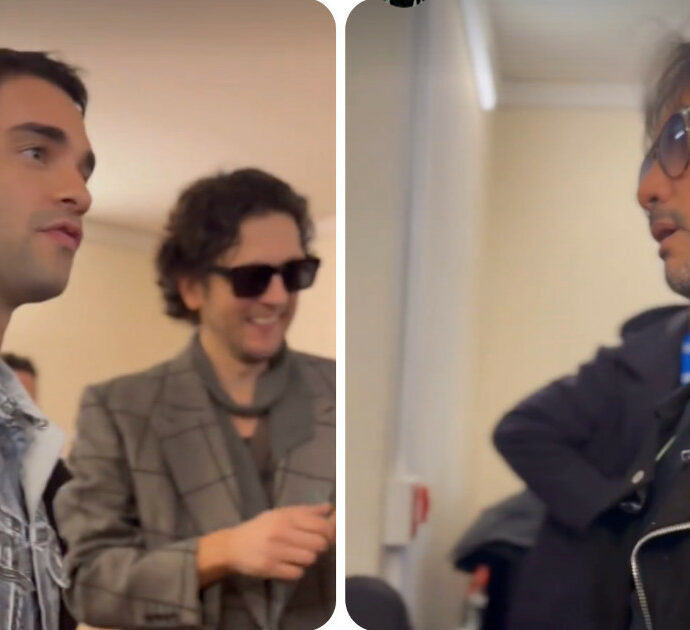 Sanremo 2024, Fabrizio Moro non riconosce Maninni (suo alunno ad Amici): “Ti ricordi di me?”. La gaffe nel backstage – VIDEO