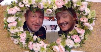 Copertina di Sanremo 2024, Amadeus e Fiorello lasciano il teatro Ariston con la carrozza di Cenerentola: “Sono stati cinque anni bellissimi” – VIDEO