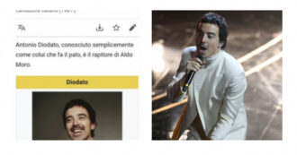 Copertina di Sanremo 2024, la pagina Wikipedia di Diodato è stata attaccata: “Responsabile dell’omicidio di Kennedy, rapitore di Aldo Moro”