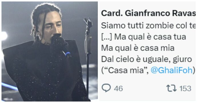 Sanremo 2024, spunta il like del Vaticano al brano di Ghali: ecco i versi condivisi sui social dal cardinale Ravasi