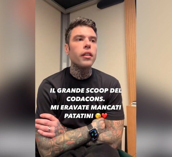 Fedez replica alle accuse del Codacons: “Io nullatenente? Parole decontestualizzate. Buttano sempre m***a su di me”