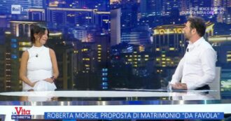 Copertina di La Vita in Diretta, Roberta Morise spiazza Alberto Matano: “Vuoi celebrare il mio matrimonio?”. Lui reagisce così