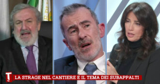 Copertina di Crollo a Firenze, la frase choc del giornalista di Libero Iacometti: “Irregolari al cantiere? Se fossero stati espulsi, ora sarebbero vivi”. Su La7