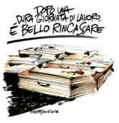 Copertina di La vignetta di Beppe Mora