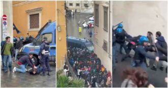 Copertina di La polizia carica gli studenti durante i cortei pro-Palestina a e Pisa: 11 feriti. Il sindaco leghista: “Questore e prefetto chiariscano”