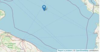 Copertina di Terremoto nell’Adriatico di magnitudo 4.7: avvertito in tutta la Puglia, paura a Bari