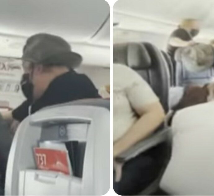 Tenta di aprire il portellone dell’aereo in volo, i passeggeri intervengono e lo immobilizzano con il nastro adesivo