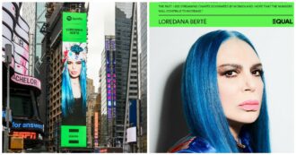 Copertina di Loredana Bertè conquista Times Square: ecco perché c’è una sua gigantografia a New York