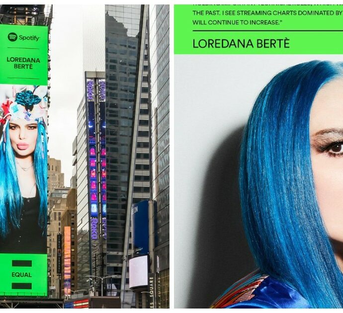 Loredana Bertè conquista Times Square: ecco perché c’è una sua gigantografia a New York