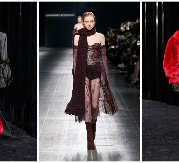 Milano Fashion Week giorno 5: il nuovo nero “purosangue” di Ferrari, Ermanno Scervino fa sfilare il doppio animo delle donne