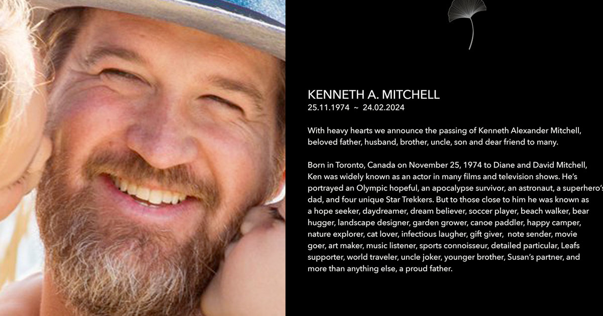 Muore a 49 anni l’attore Kenneth Mitchell. Gli ultimi impegni nella serie Star Trek grazie a un sostegno per recitare in piedi