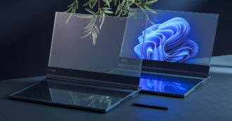 Copertina di MWC2024: Lenovo mostra il suo notebook futuristico con schermo trasparente