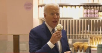 Copertina di Gaza, Biden e l’annuncio mentre mangia il gelato: “La mia speranza è che entro lunedì prossimo avremo un cessate il fuoco”