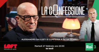 Copertina di Alessandro Sallusti a La Confessione (Rai3) di Gomez: “Mandai l’allora premier Renzi a fan…o al telefono dopo che mi fece una sfuriata””