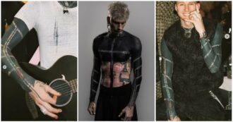 Copertina di Il rapper Machine Gun Kelly mostra il suo nuovo maxi tatuaggio e si riapre il dibattito sulla tossicità degli inchiostri: “Ecco cosa si rischia con il nero”