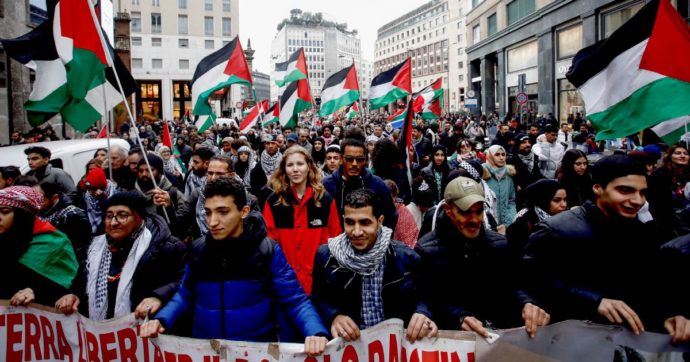 Le altre piazze contro Meloni, Biden e Israele