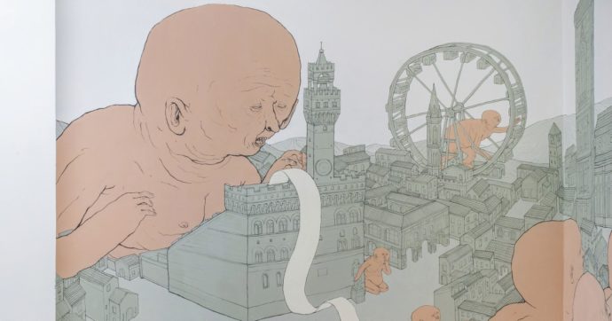 Firenze, il “mural” di Nemo’s è troppo vero per essere visto