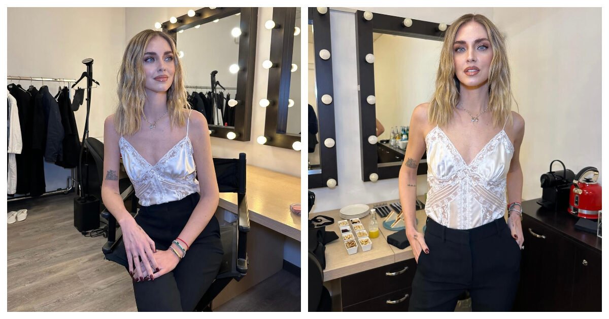 Chiara Ferragni a Che Tempo Che Fa, chi c’era con lei in camerino? I nomi