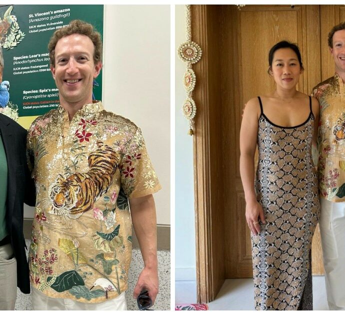 Bill Gates scherza sulla camicia a fiori di Mark Zuckerberg al matrimonio indiano: “Sei sempre bravissimo a vestirti per l’occasione”