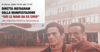 Copertina di “Vieni a vedere l’ex Civis”, a Roma la manifestazione del mondo dello spettacolo contro lo smantellamento dello spazio culturale. Diretta