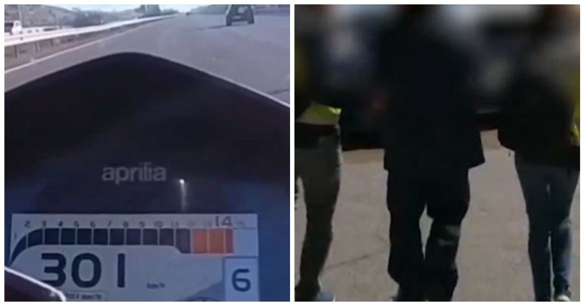 Sfreccia a 300 chilometri orari in tangenziale con la sua moto e pubblica il video sui social: un utente lo segnala alla polizia e viene arrestato