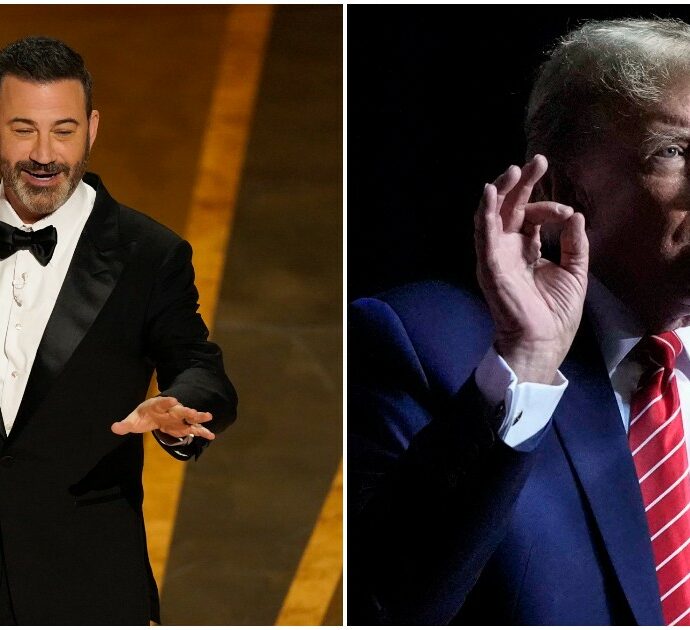 Oscar 2024, Jimmy Kimmel attacca Trump: “Sono sorpreso che lei sia ancora in piedi, non è tardi in prigione?”