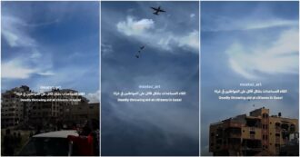 Copertina di Gaza, pacchi di aiuti umanitari precipitano al suolo con il paracadute chiuso: le immagini girate dagli abitanti