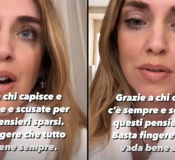 Lo sfogo di Chiara Ferragni: “Sto male, è un periodo veramente doloroso. Non posso dirvi tutto ma è pesante”