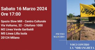 Copertina di Voci contro la ‘ndrangheta, brevi testimonianze dalla Calabria centrale: la presentazione del libro a Milano