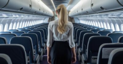 Copertina di “Non indossate mai la tuta in aereo. In bagno finisce sul pavimento che è inzuppato di pipì, non viene lavato spesso”: la rivelazione dell’hostess Cher