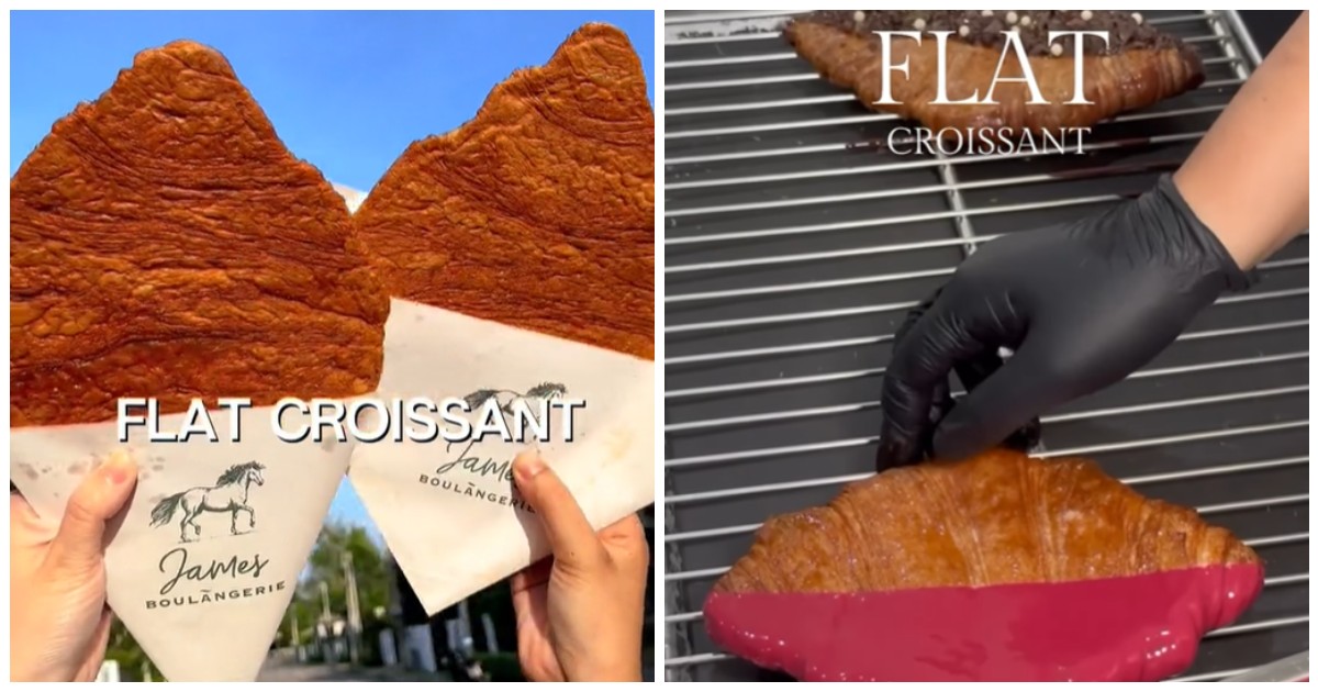 Flat croissant, il cornetto appiattito che sta spopolando (tra le critiche) sui social: “Dovrebbe essere illegale” – Video