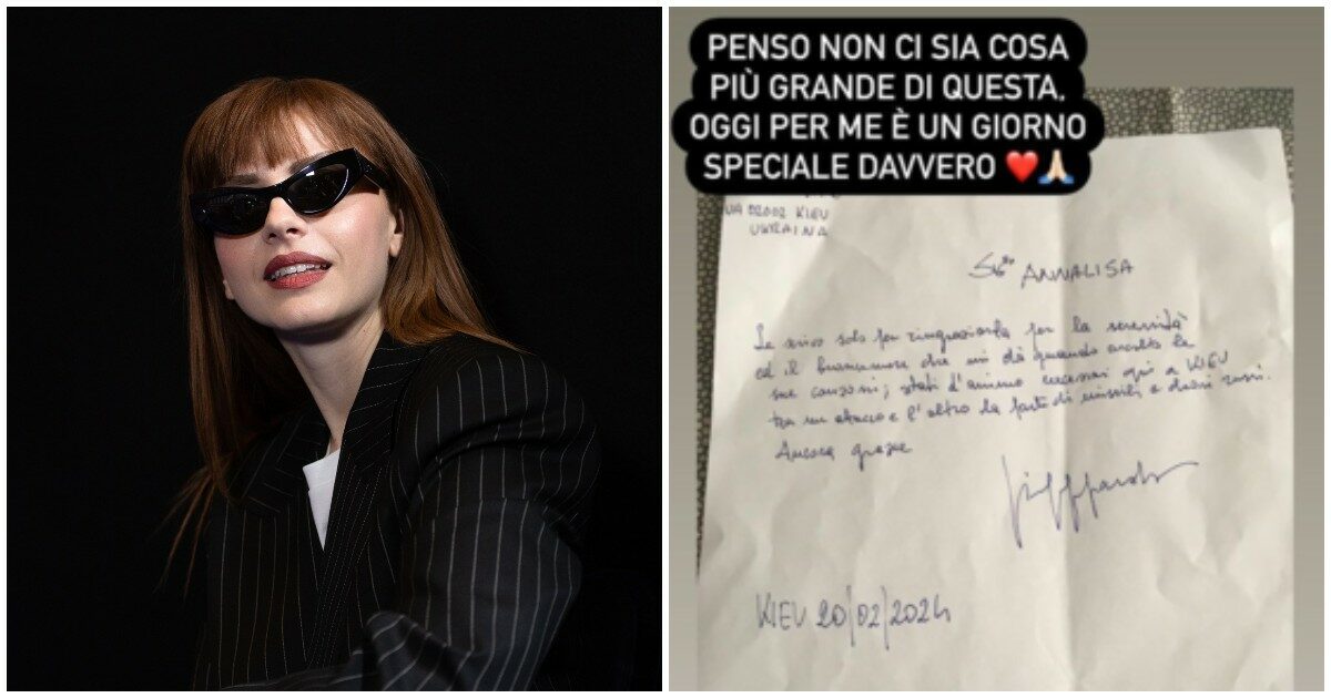 Annalisa riceve una lettera commovente da fan dall’Ucraina: “Grazie, ci regali speranza tra un attacco e l’altro dei droni russi”