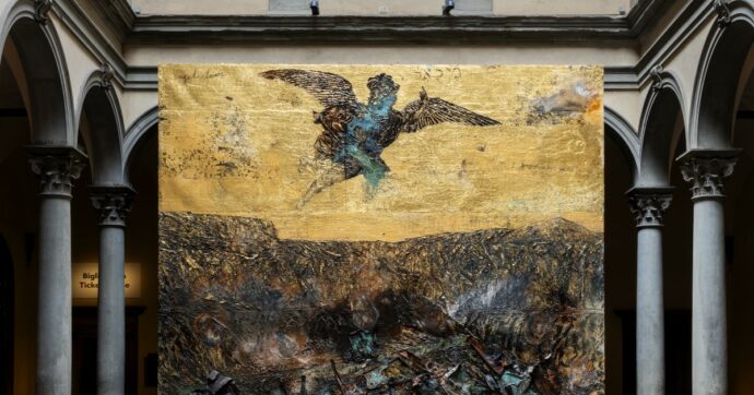 Gli angeli di Anselm Kiefer a Palazzo Strozzi: mai un artista si era così bene amalgamato al luogo