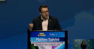 Copertina di Salvini al raduno dei sovranisti: “Macron un pericolo con le sue parole. Sbagliato immaginare soldati europei in guerra”