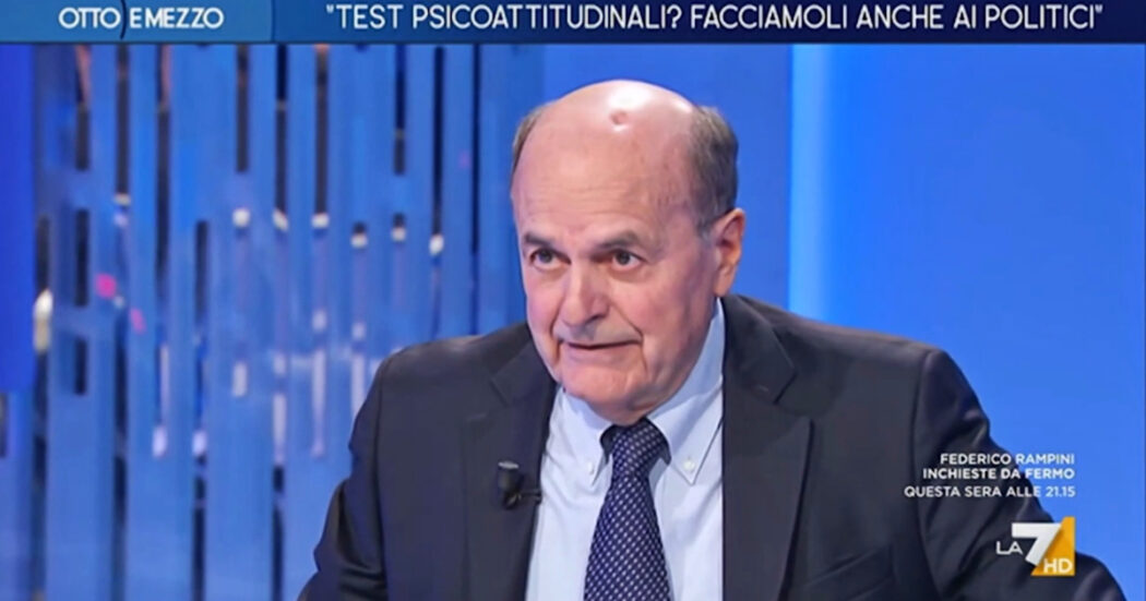 L’ironia di Bersani: “Test ai magistrati? Anche Vannacci li ha superati…”. E sul governo: “Soffre le autorità indipendenti”. Su La7