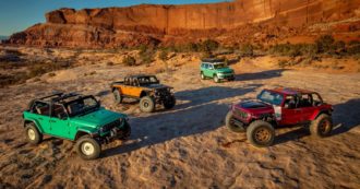 Copertina di Nell’uovo di Pasqua quattro concept Jeep