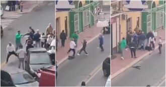 Copertina di Taranto, maxi rissa in strada tra 15 persone: un uomo ferito alla testa. Il video dal balcone