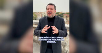 Copertina di Salvini: “Ci sono leader europei che vogliono mandare i nostri soldati a combattere, sono un pericolo”