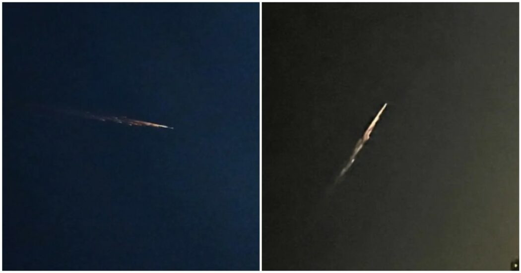 Palla di fuoco avvistata nei cieli della California: “Non è un Ufo ma spazzatura spaziale cinese” – VIDEO