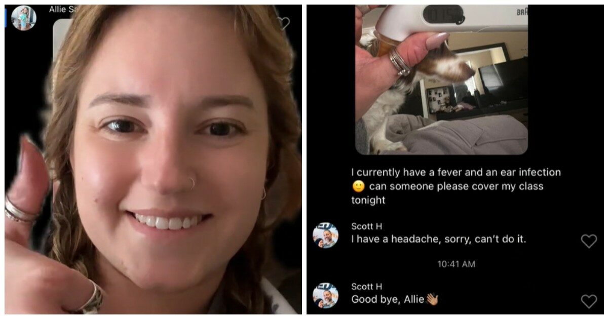 Comunica sulla chat aziendale che non sarà al lavoro perché malata. La risposta del capo: “Addio”