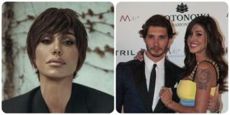 Copertina di Belen Rodriguez e Stefano De Martino di nuovo insieme per il figlio Santiago, lei cambia look e lancia il pixie cut