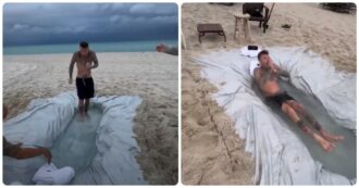 Copertina di “Spero di ca****i addosso, almeno esce un bel video per TikTok”: Fedez a Miami fa uno strano bagno congelato