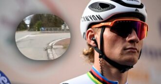 Copertina di Ciclismo e cadute, scontro sulla nuova chicane alla Parigi-Roubaix. Van der Poel non vuole credere ai suoi occhi: “È ancora più pericolosa”