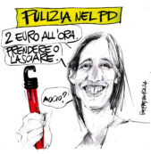 Copertina di La vignetta di Beppe Mora