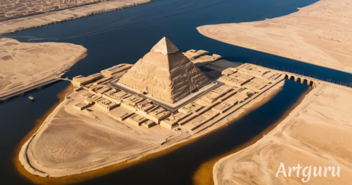 Quando le piramidi affacciavano sul Nilo: dalle vie dell’acqua (ora aride) passavano i materiali