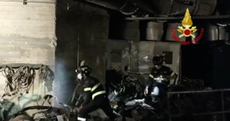 Copertina di Esplosione nella centrale Enel, le immagini della devastazione dentro l’impianto: il video dei vigili del fuoco