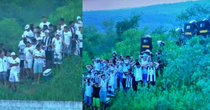 Scalano il colle per vedere la partita: arrestati dai poliziotti in assetto antisommossa – Domeniche Bestiali