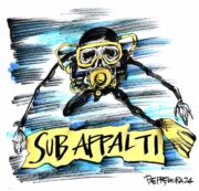 Copertina di La vignetta di Beppe Mora